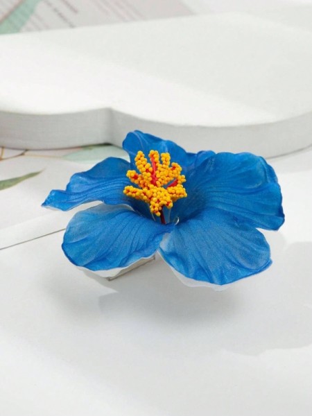 1pc Women Flower Decor  Hair Clip