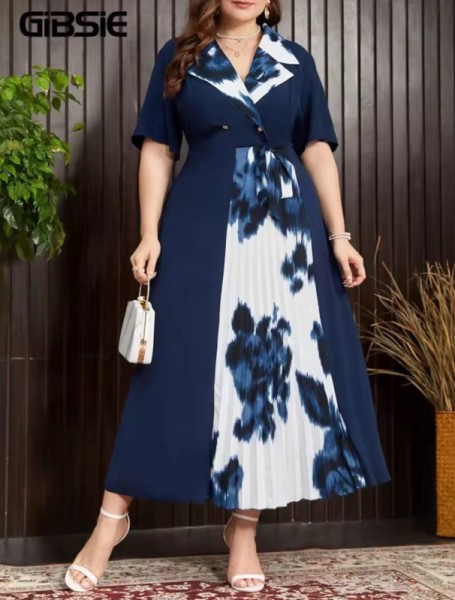 Abiti Lunghi Maxi Eleganti a Vita Alta per Signore da Ufficio Estivi