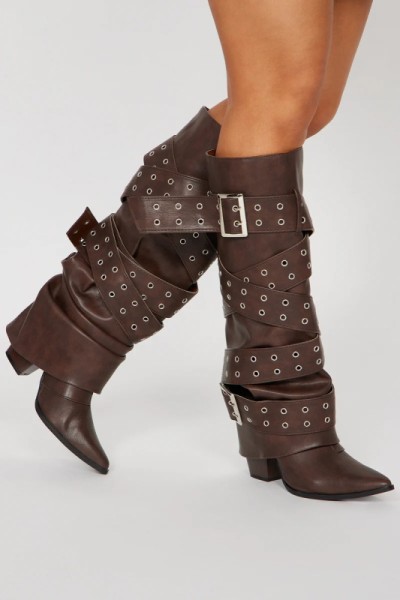 Botas de superposición con cordones 'Tie you down'
