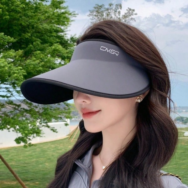 Chapeau De Soleil Pour Femmes Pliable Intégré Sans Couture Protection UV
