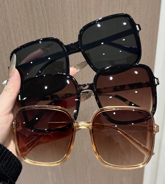 Conjunto de 3 Óculos de Moda com Armação Completa Geométrica Elegante e Vibrante