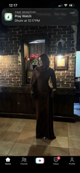 Robe maxi à manches longues