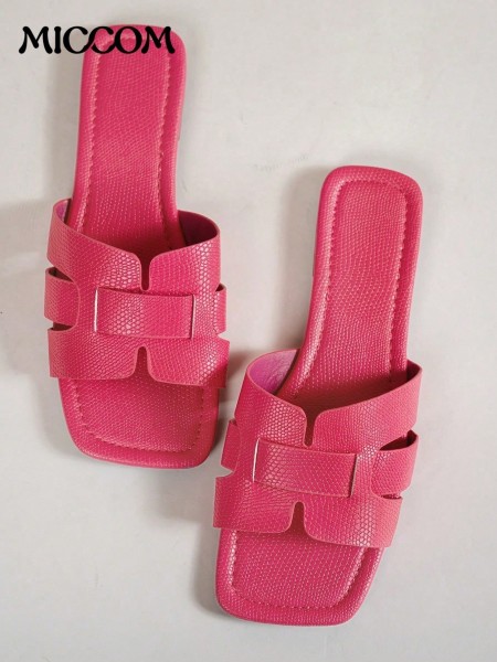 Zapatillas Planas de Punta Cuadrada para Mujeres MICCOM a la Moda