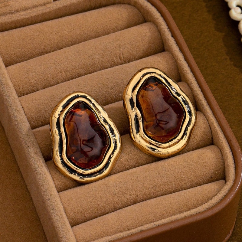 1 par de aretes asimétricos de estilo minimalista retro chic, versátiles y elegantes para el trabajo y los desplazamientos