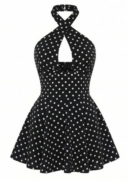 Mini-robe à pois
