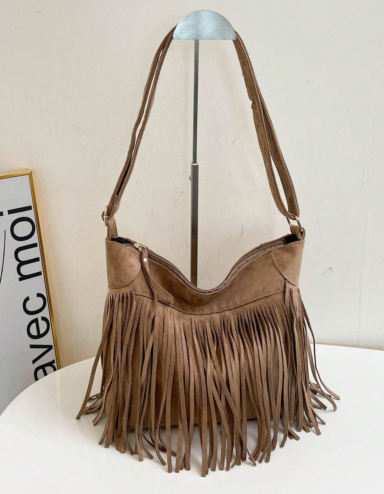 Bolsa de Mão com Tassel Personalizada Fashion para Mulheres