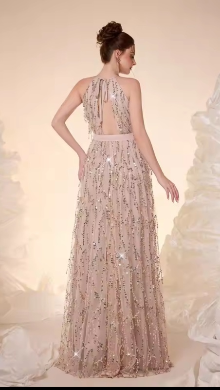 Elegant Ball Dress Belt Lace up Long [Beauty]