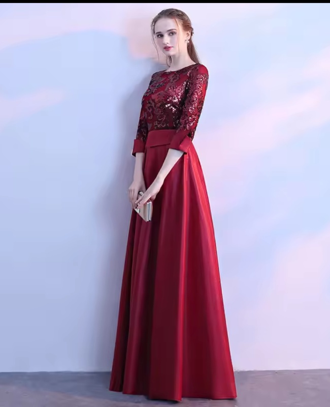 Long Formal Sequined   Women Prom Dress Maxi Evening Party Customised [Party]