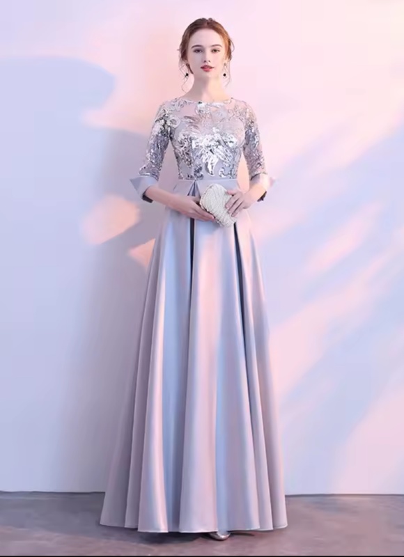 Long Formal Sequined   Women Prom Dress Maxi Evening Party Customised [Party]