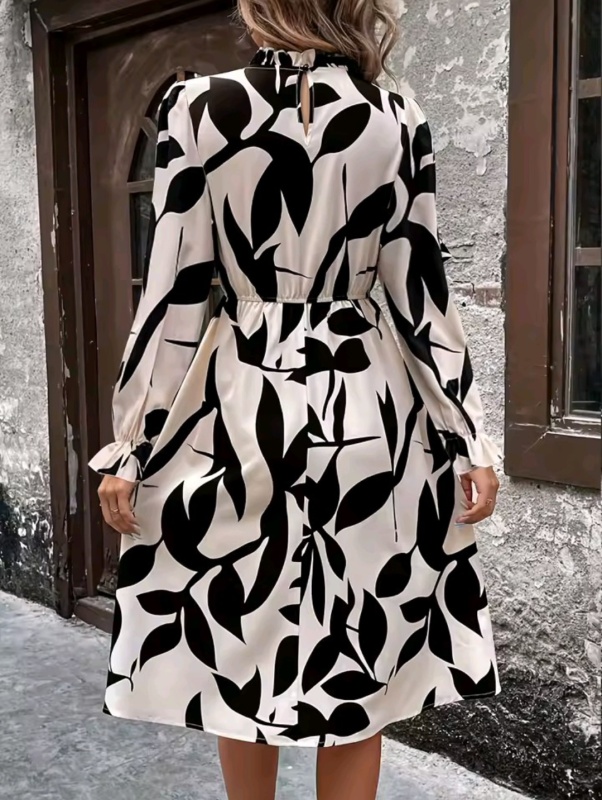 Nouvelle Robe Imprimée Élégante Femme Mode Décontractée [Décontracté]