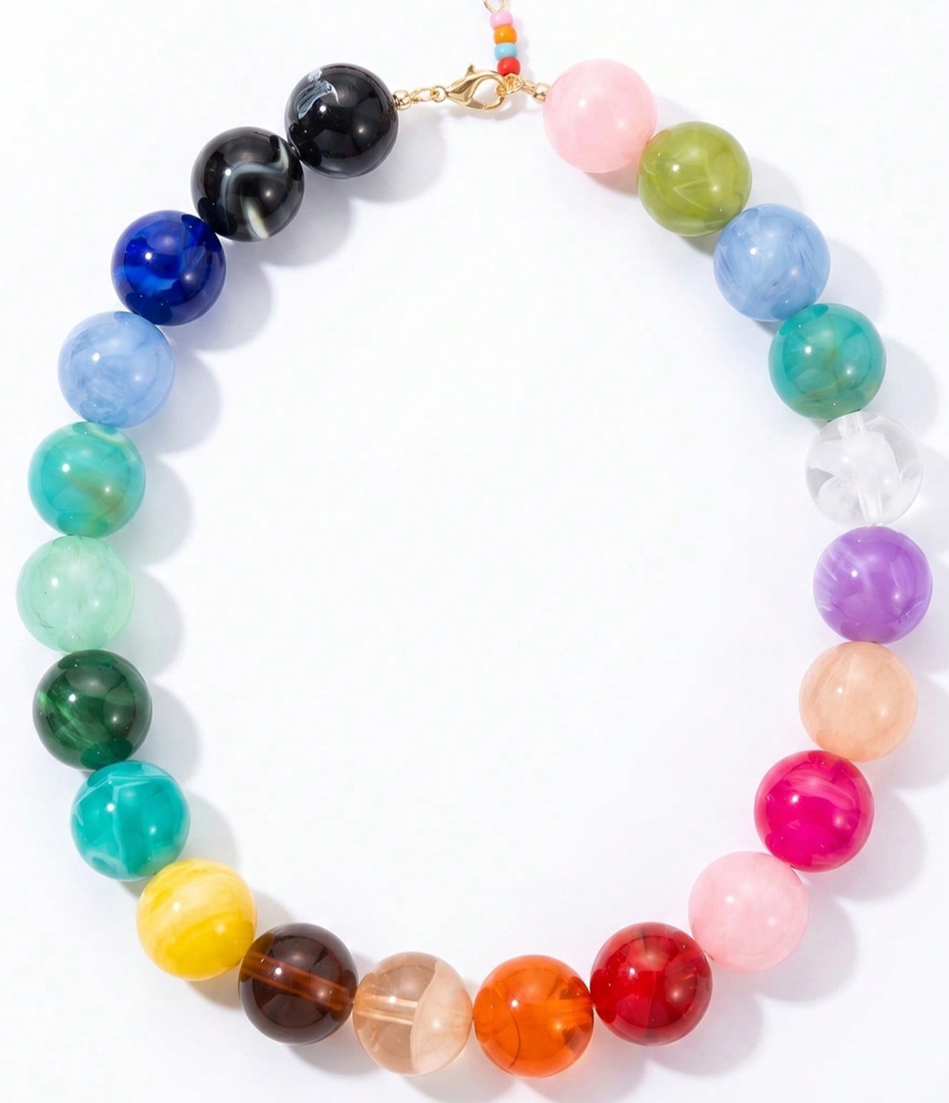 Perles Acryliques Aléatoires Solo d'Été Dopamine