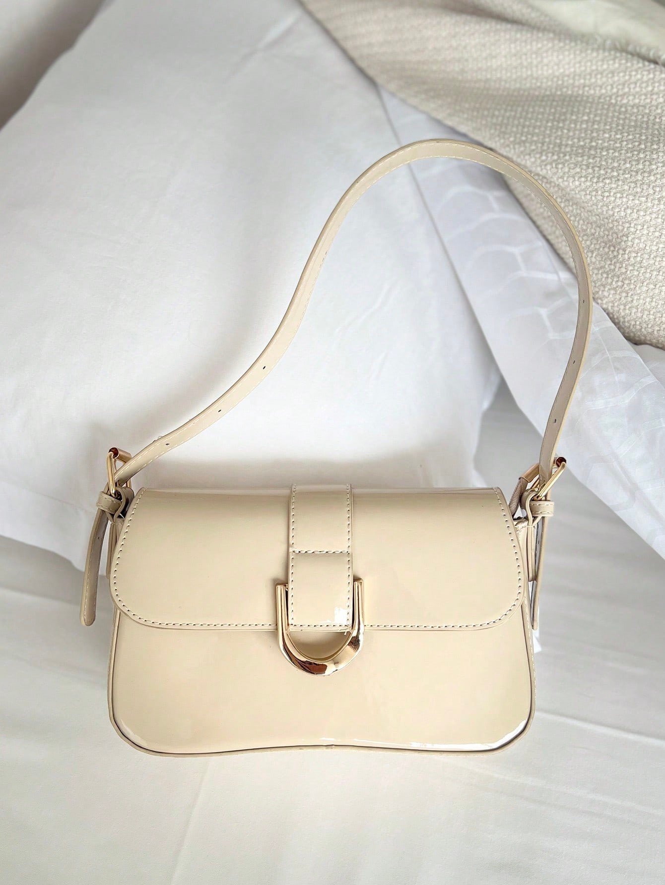 Sac Mini Carré Épaule/Croisé en Faux Cuir