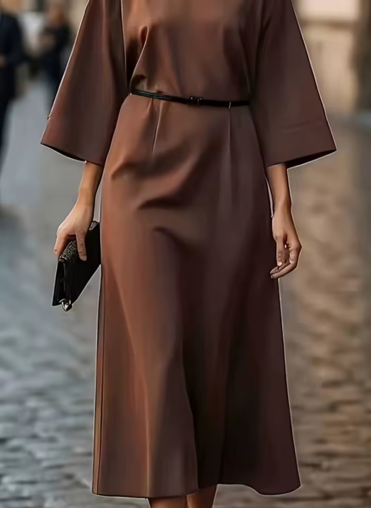 Abiti Lunghi Eleganti Formali e Casual per Donne con Cintura Omaggio [Casual]