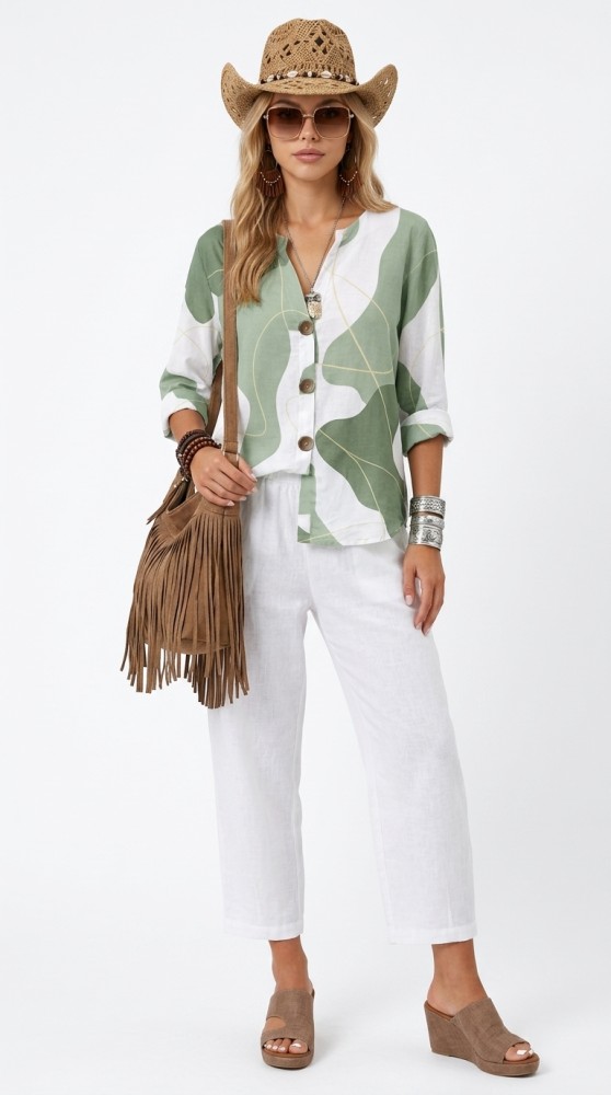 Conjunto Diario de Verano para Mujer en la Calle [Vacaciones]