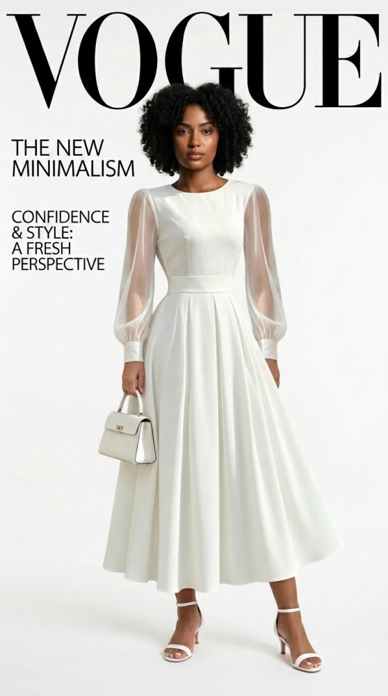 Look Clean Girl Luxe : Vestido Branco Elegante + Acessórios Dourados Verão 2026 [Luxo]