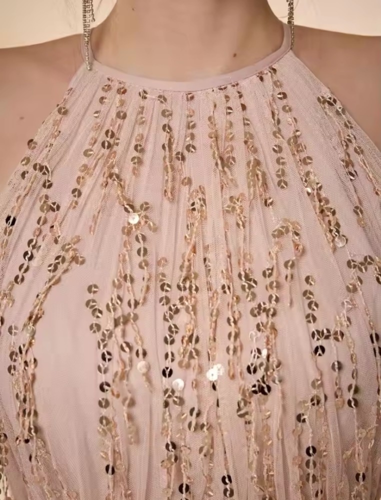 Robe de bal élégante ceinture lacée longue [Beauté]