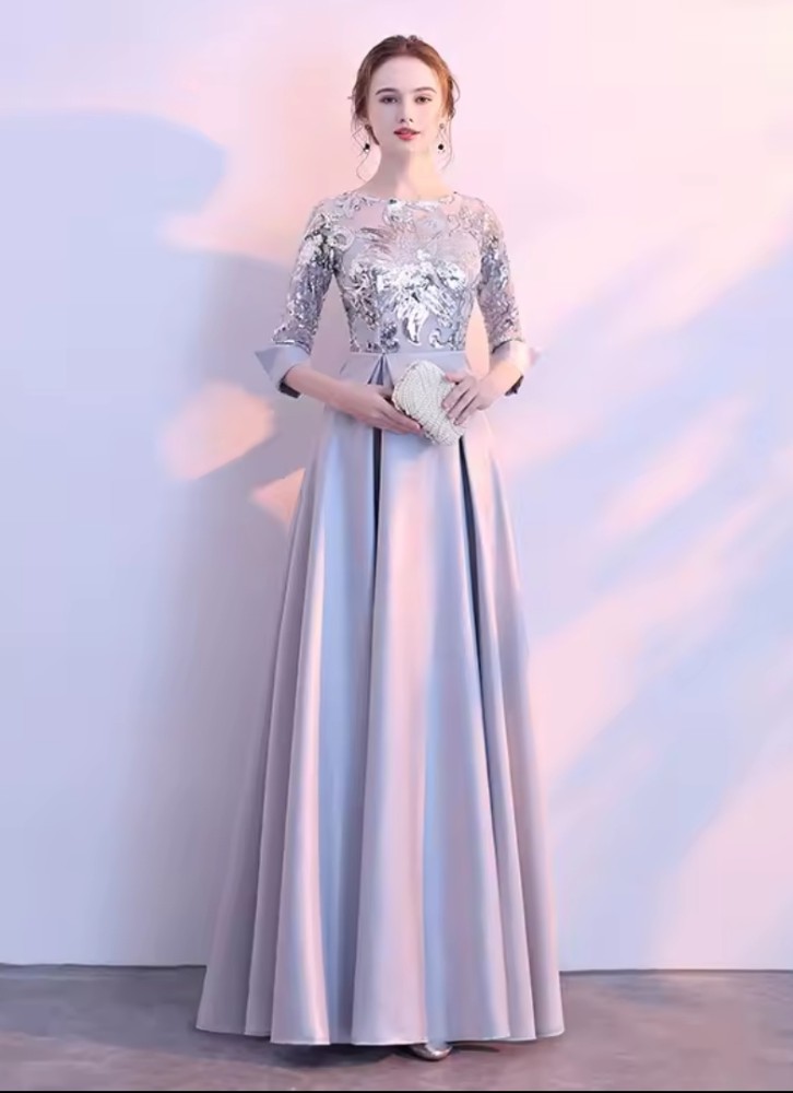 Robe de bal longue formelle à sequins pour femmes maxi soirée personnalisée [Soirée]