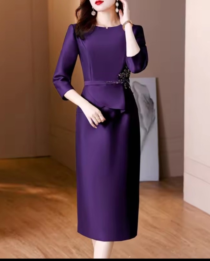 Robe de mariée élégante mi-longue [Taille Moyenne]